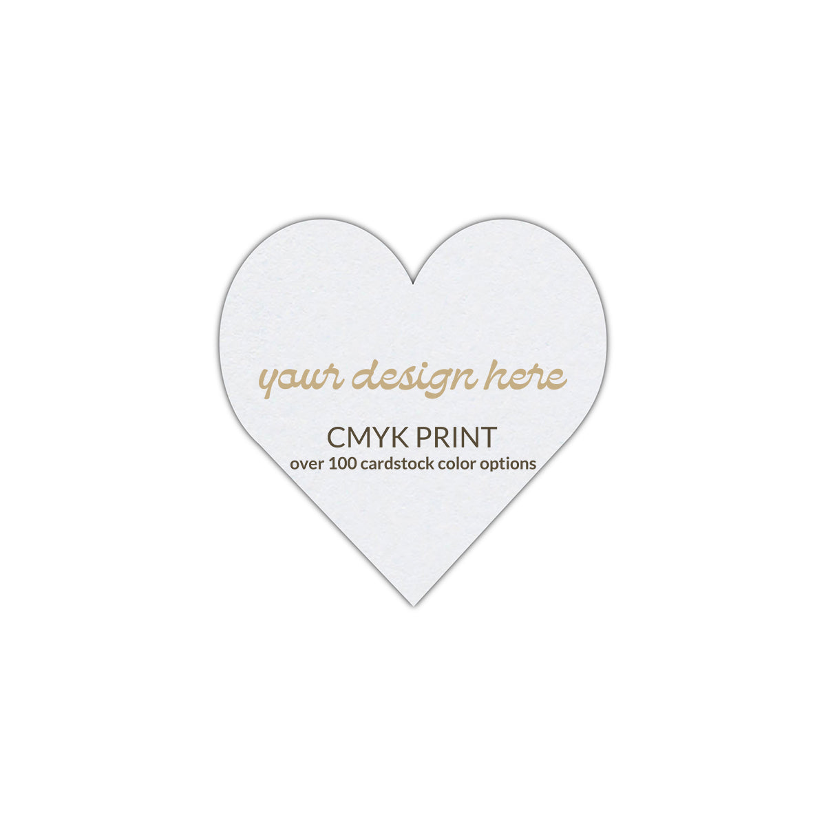 Shape S95 Diecut Card | CMYK Print | 2.75" x 2.75"