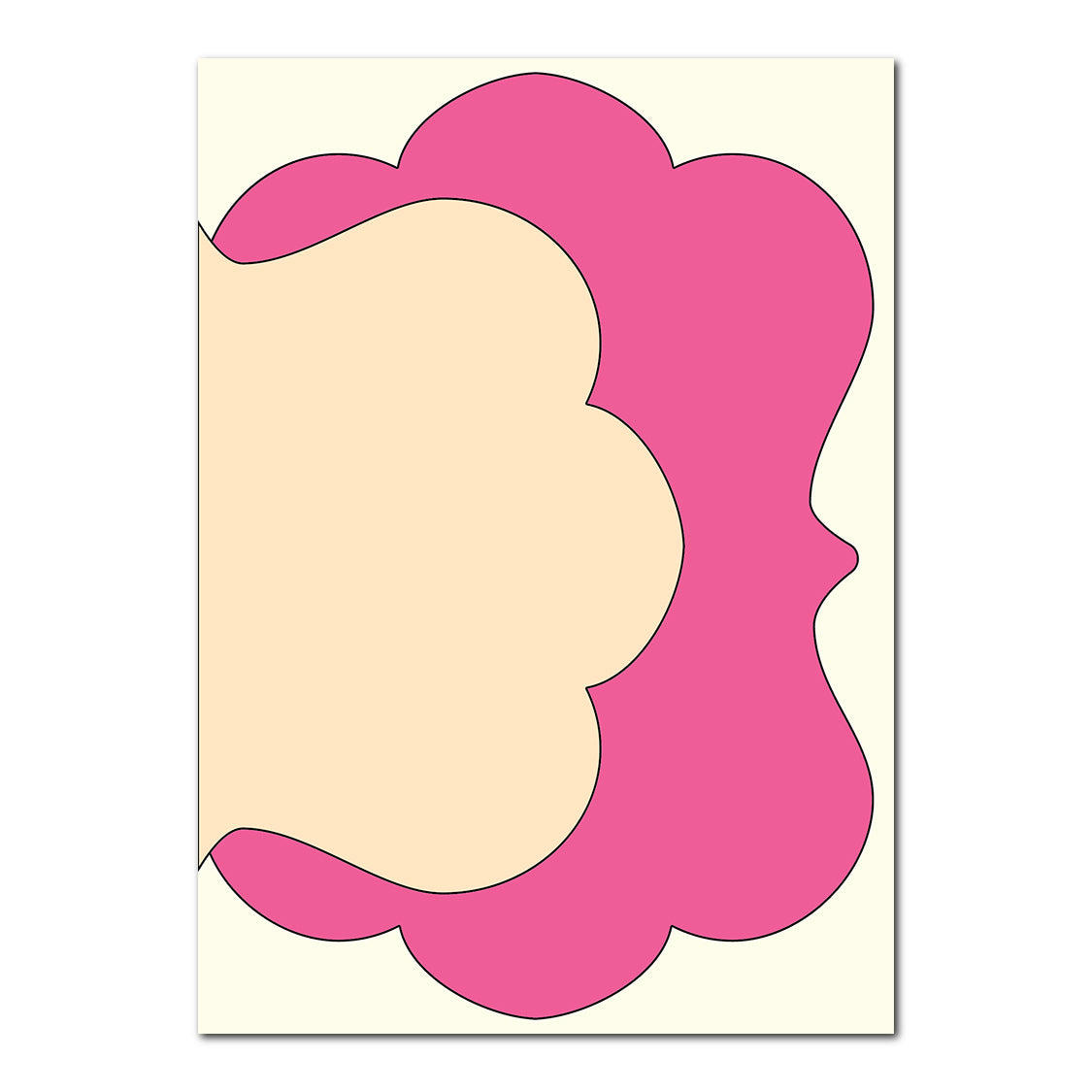 3-Layer Modern Wedding Stationery Set | SVG Template - Shape 11