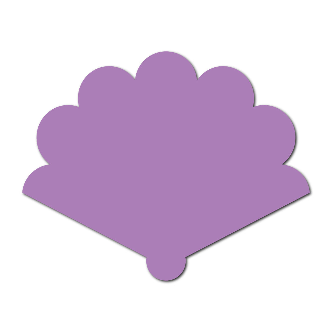 Wedding Program Fan | SVG Template - Shape 13
