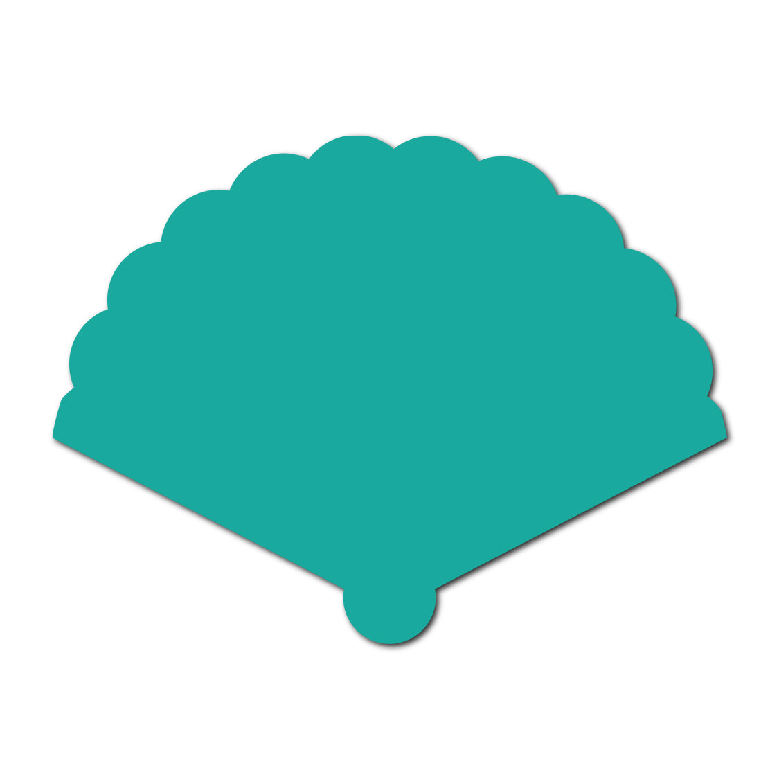 Wedding Program Fan | SVG Template - Shape 16