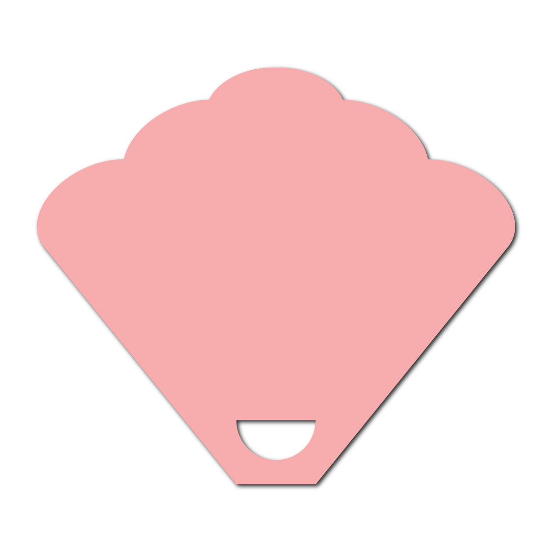 Wedding Program Fan | SVG Template - Shape 18