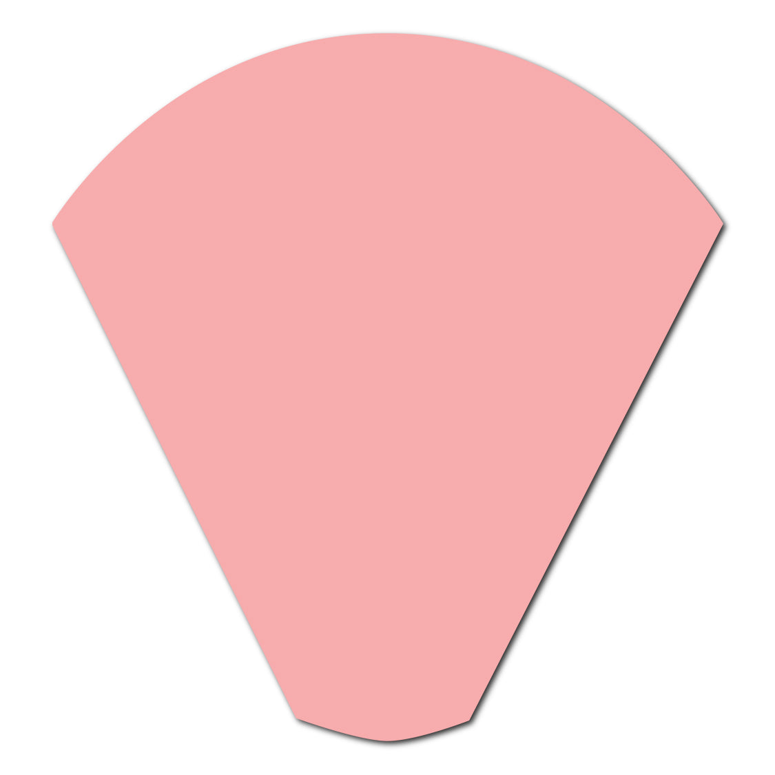 Wedding Program Fan | SVG Template - Shape 24