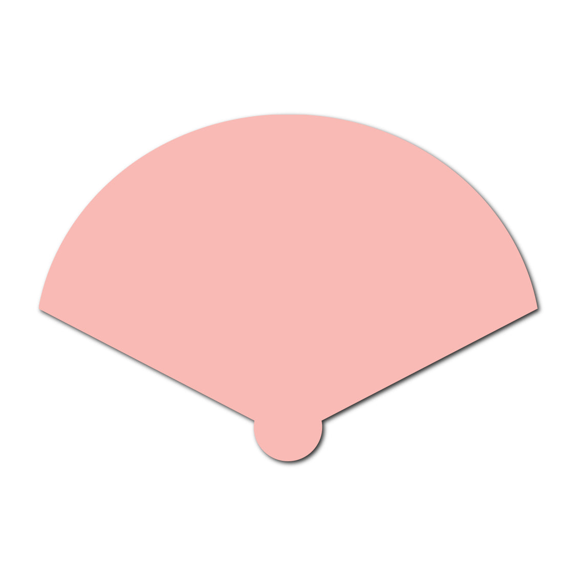 Wedding Program Fan | SVG Template - Shape 25