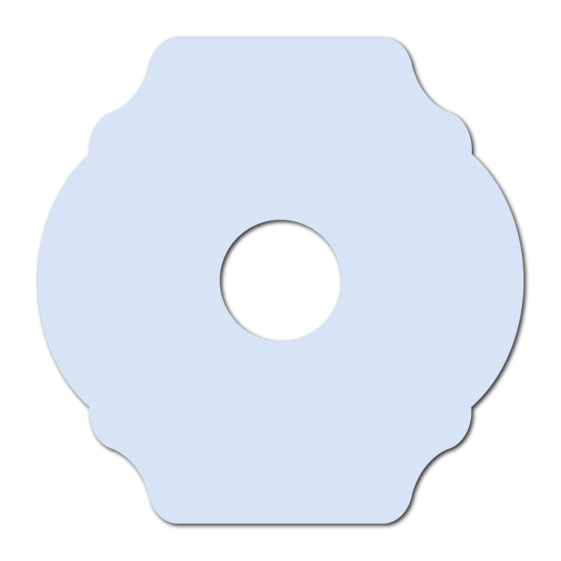 Wine Glass Charm Place Card | SVG Template - Shape 13