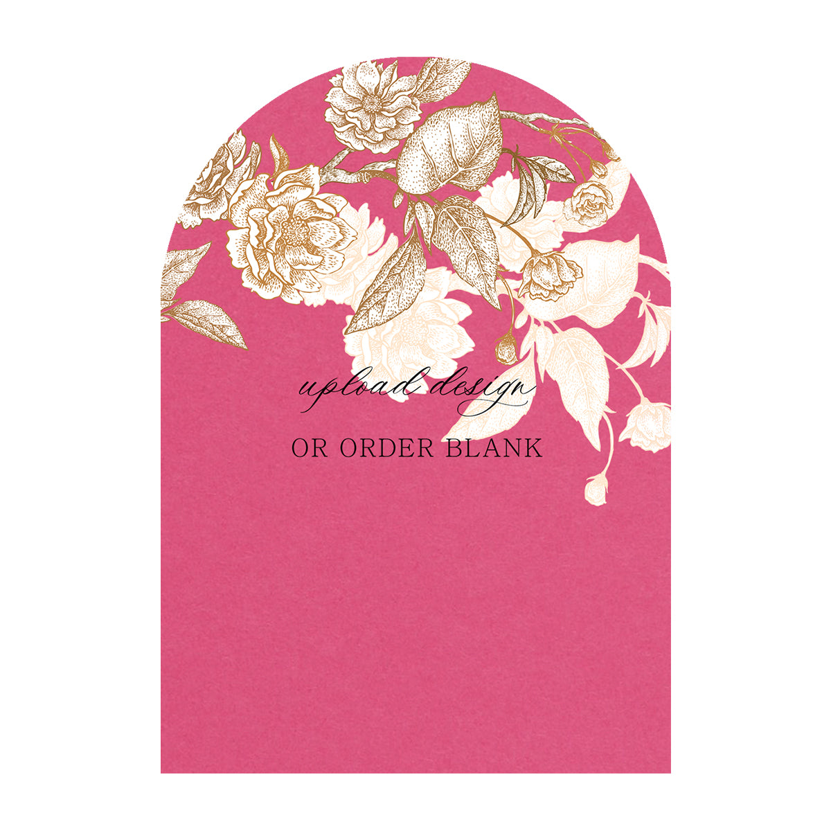 Custom Wedding Prints on Diecut Shaped Cardstock | Arch Shape