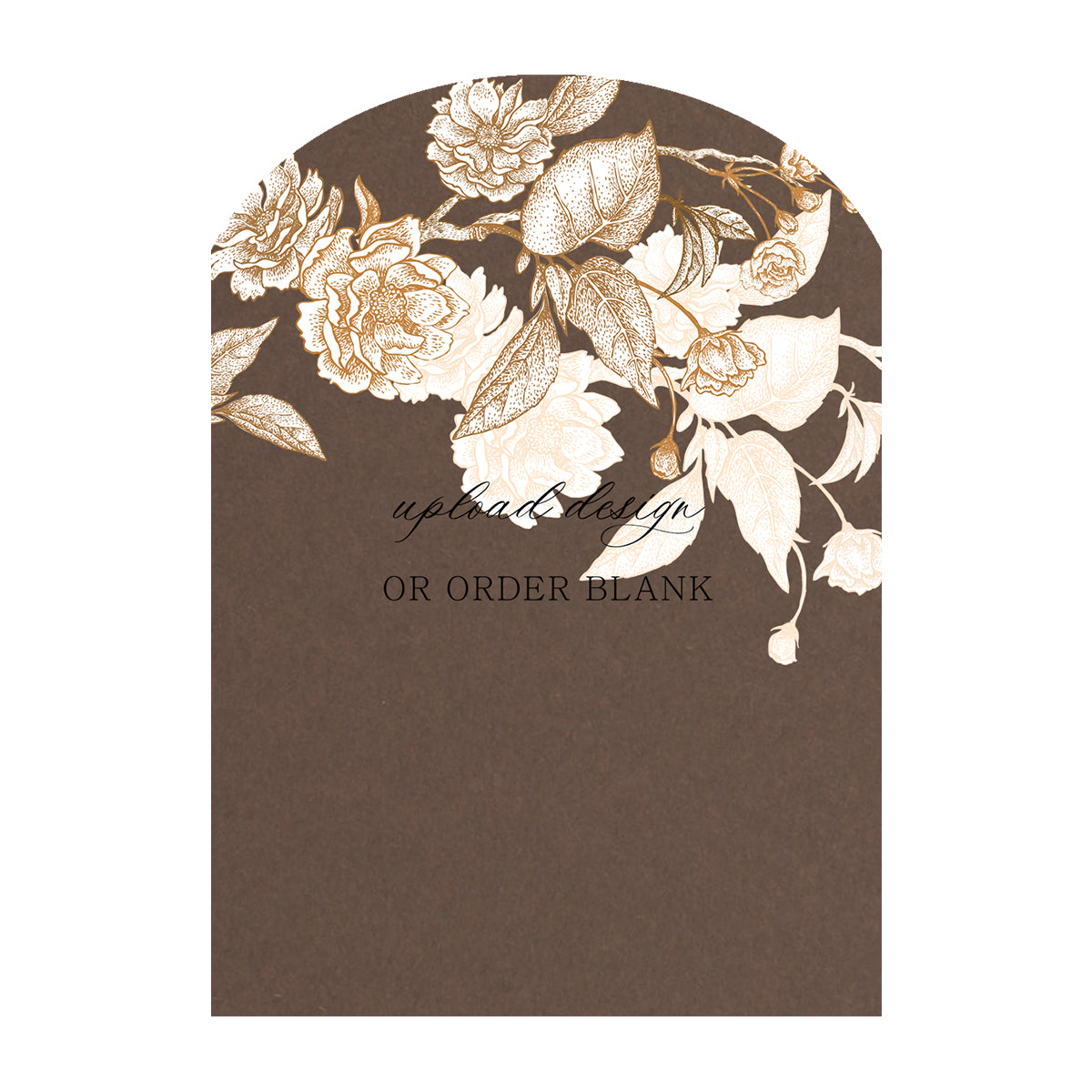 Custom Wedding Prints on Diecut Shaped Cardstock | Archway Shape