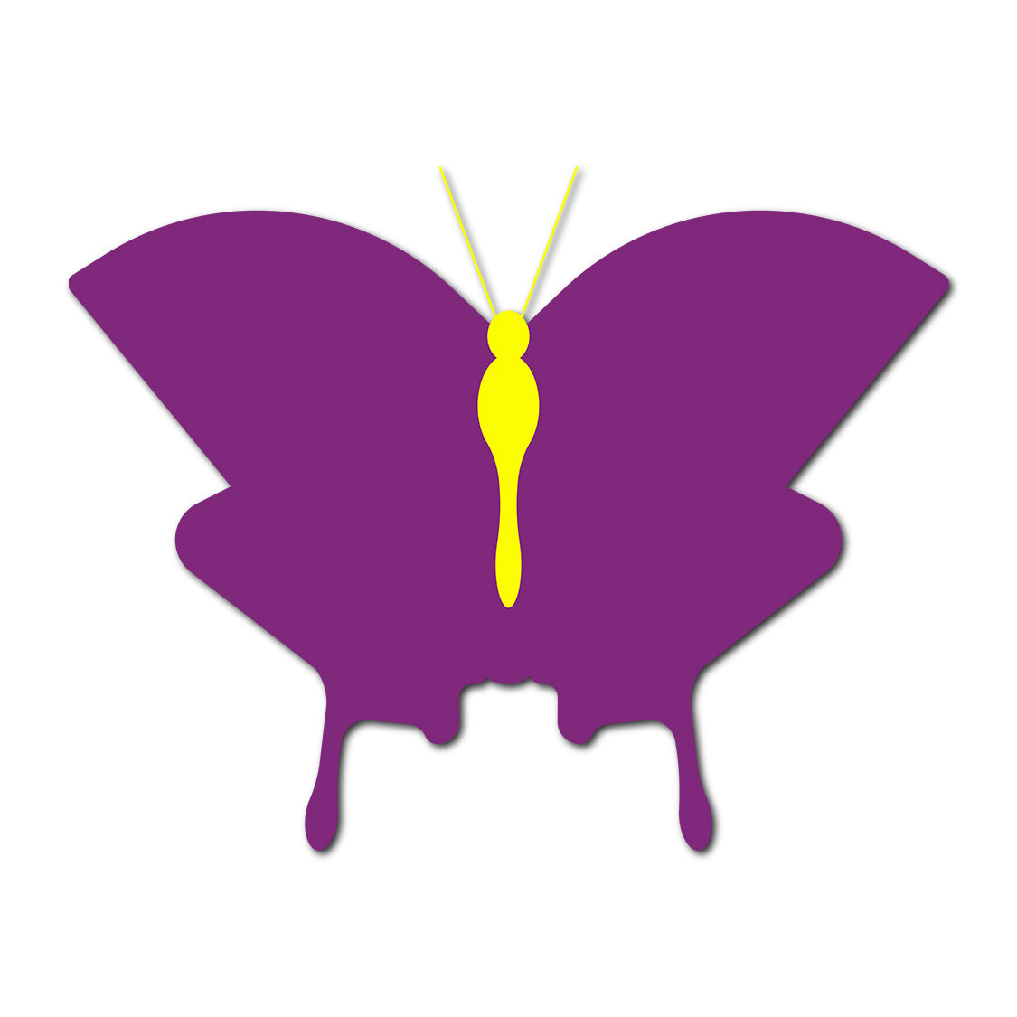 Butterfly SVG PNG Template - Shape 10