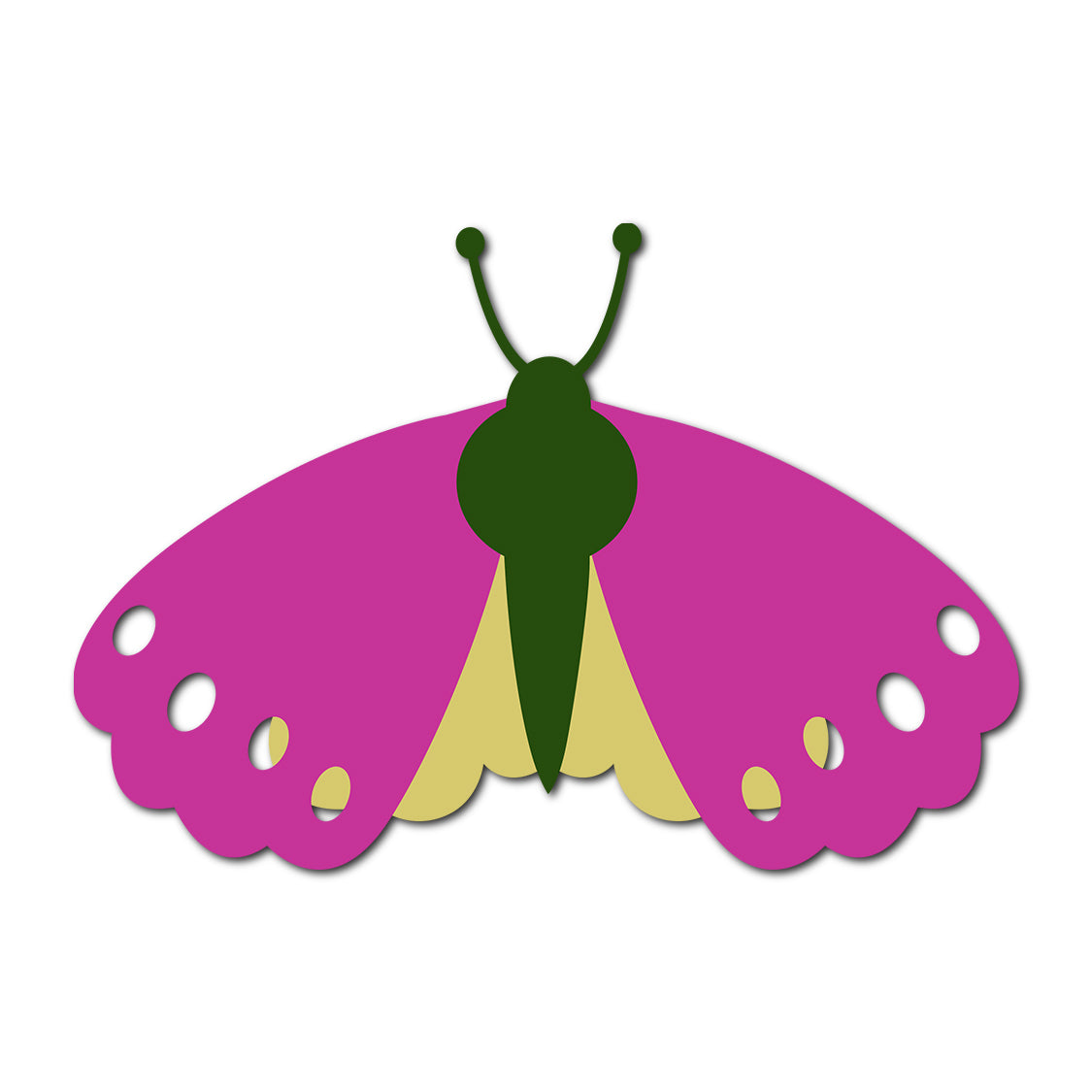 Butterfly SVG PNG Template - Shape 5