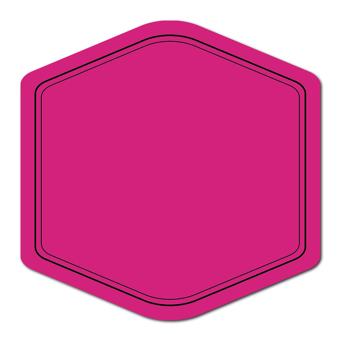 Wedding Label with Classic Double Border | SVG PNG Template - Shape 10