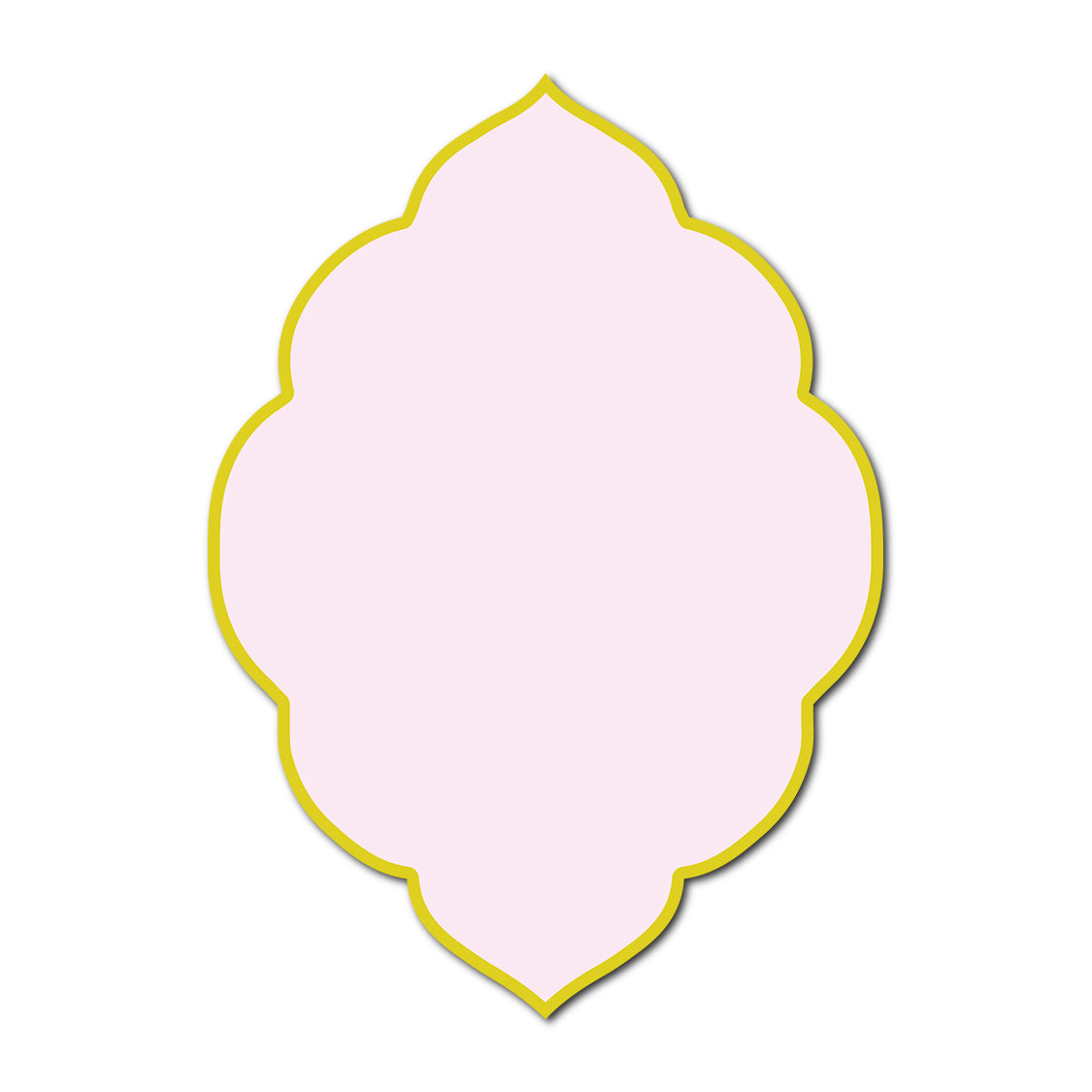 Classic Mounted 2-Layer Card | SVG Template - Shape P140