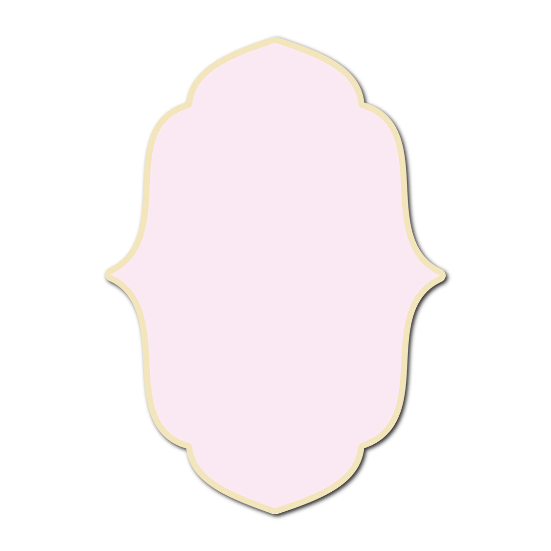 Classic Mounted 2-Layer Card | SVG Template - Shape P16