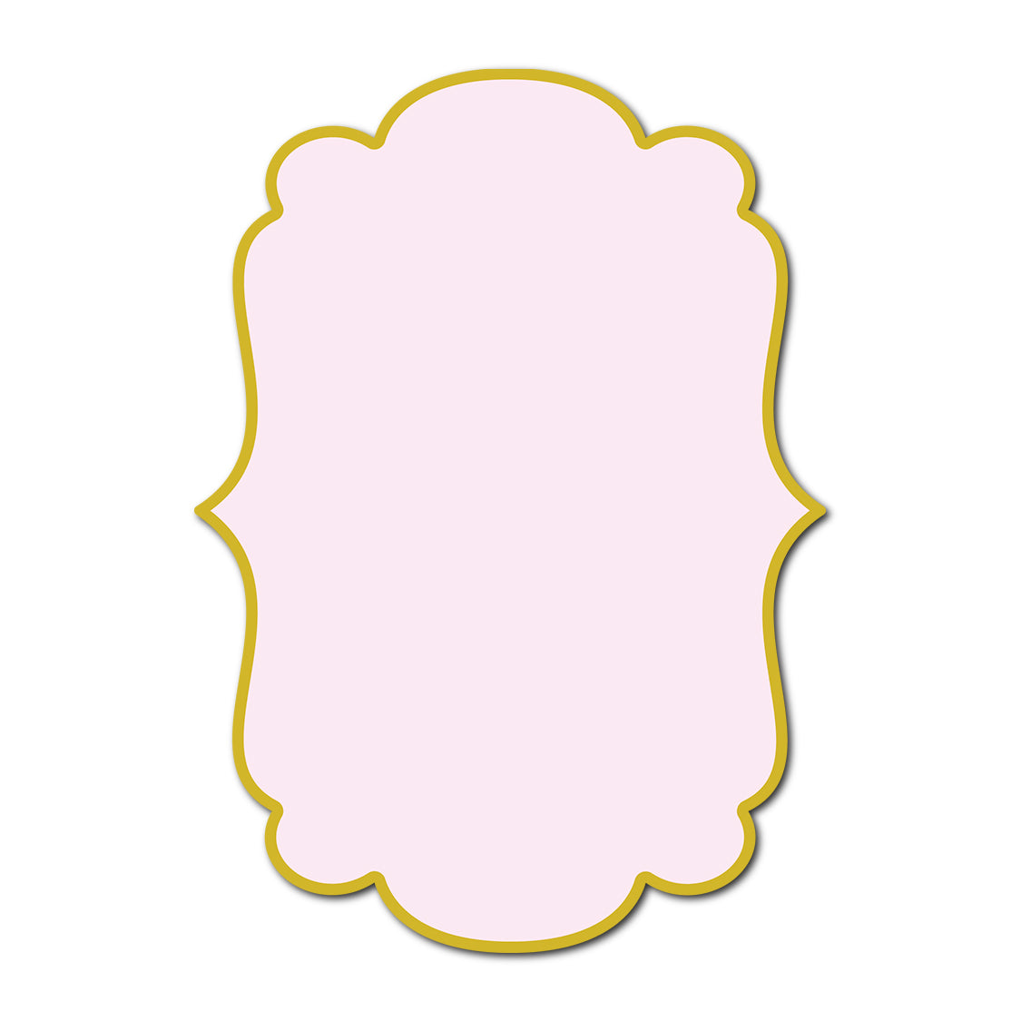 Classic Mounted 2-Layer Card | SVG Template - Shape P1