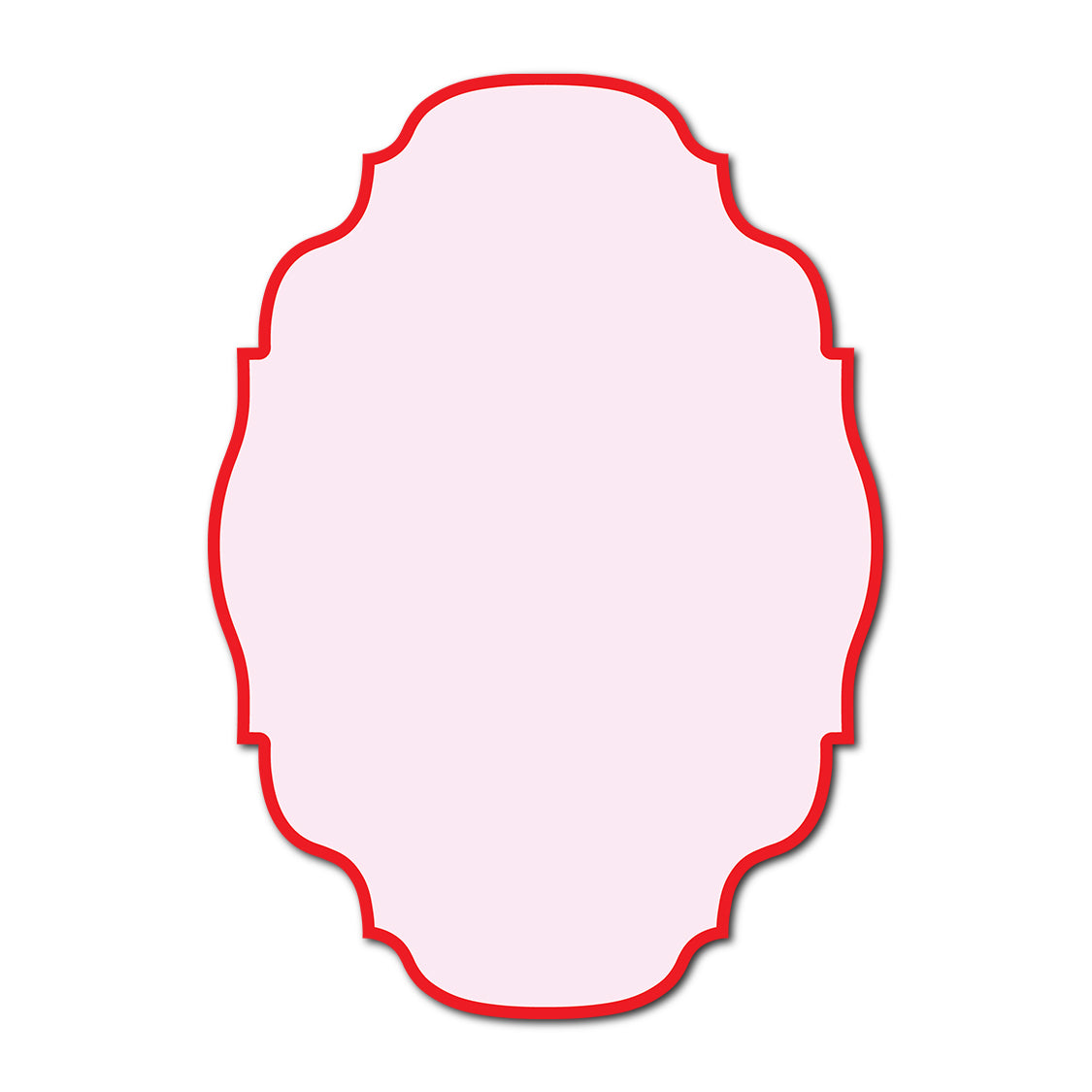 Classic Mounted 2-Layer Card | SVG Template - Shape P208