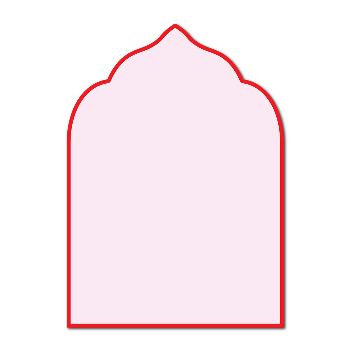 Classic Mounted 2-Layer Card | SVG Template - Shape P209