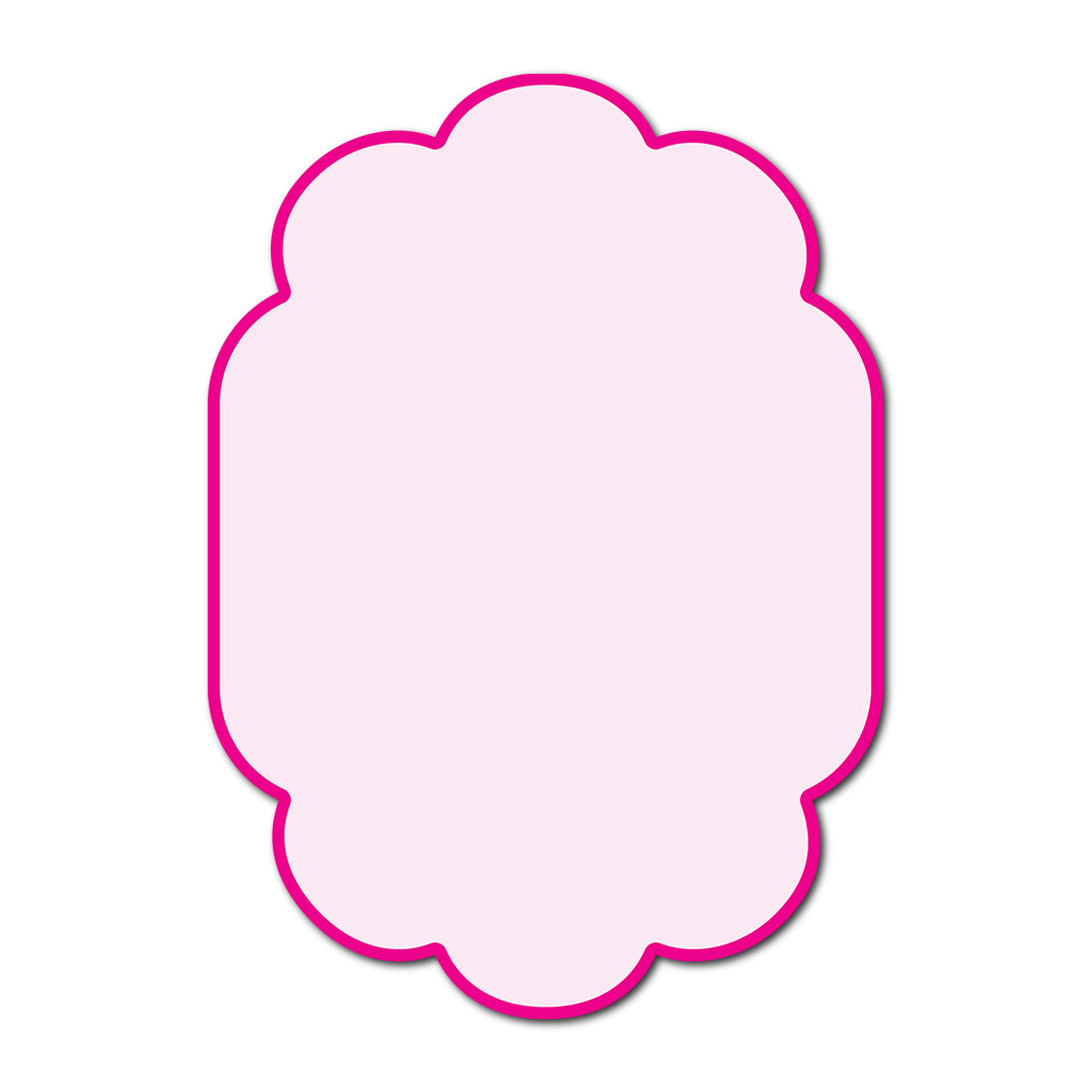 Classic Mounted 2-Layer Card | SVG Template - Shape P218