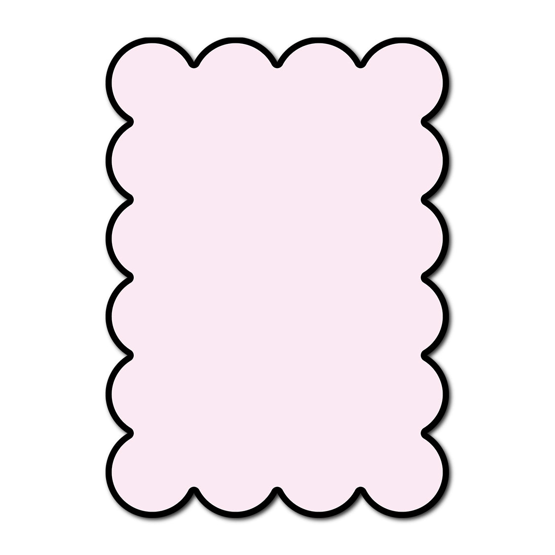 Classic Mounted 2-Layer Card | SVG Template - Shape P221