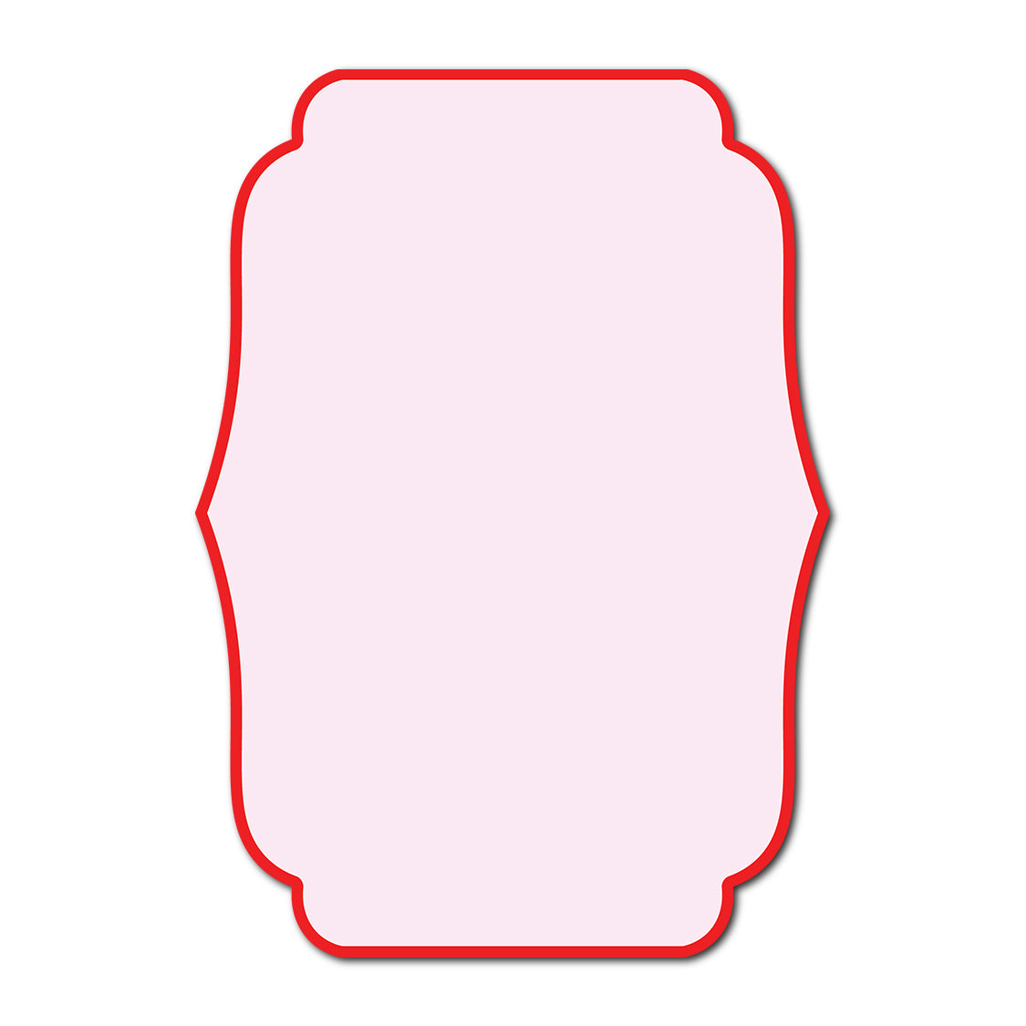 Classic Mounted 2-Layer Card | SVG Template - Shape P224