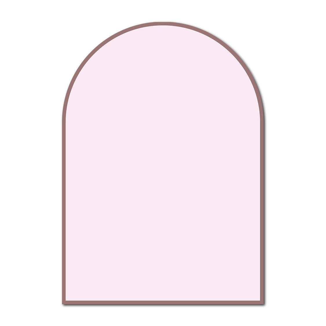 Classic Mounted 2-Layer Card | SVG Template - Arch Shape