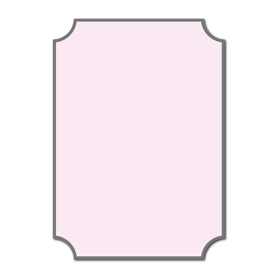 Classic Mounted 2-Layer Card | SVG Template - Classic Shape