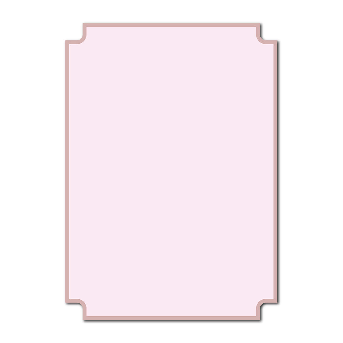 Classic Mounted 2-Layer Card | SVG Template - Modernist Shape