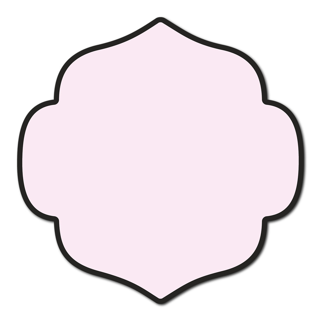 Classic Mounted 2-Layer Card | SVG Template - Shape S10