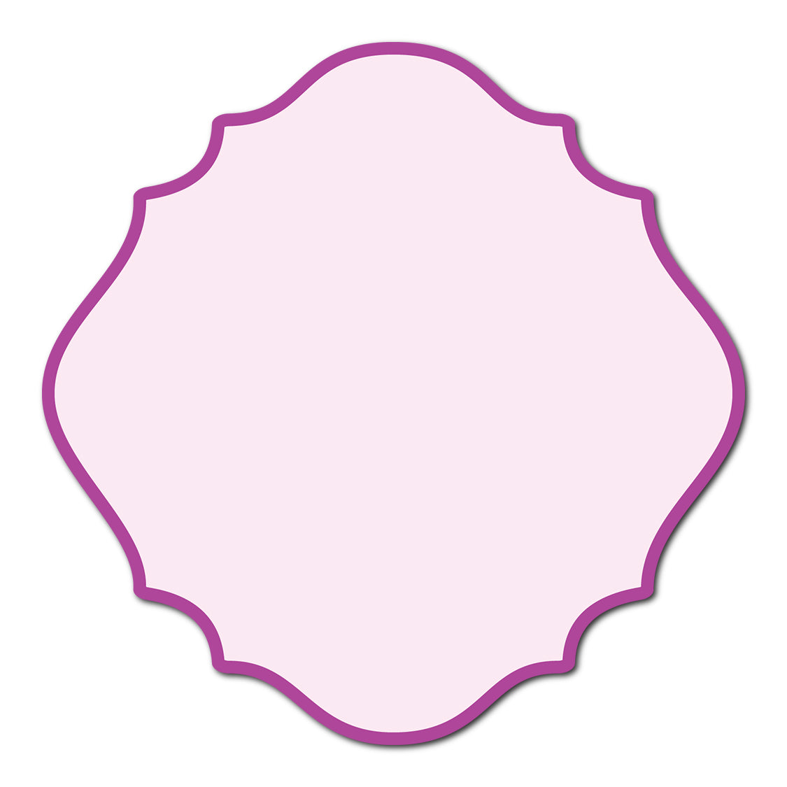 Classic Mounted 2-Layer Card | SVG Template - Shape S13