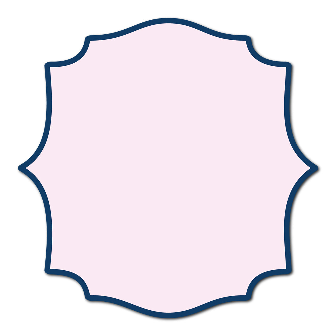 Classic Mounted 2-Layer Card | SVG Template - Shape S15