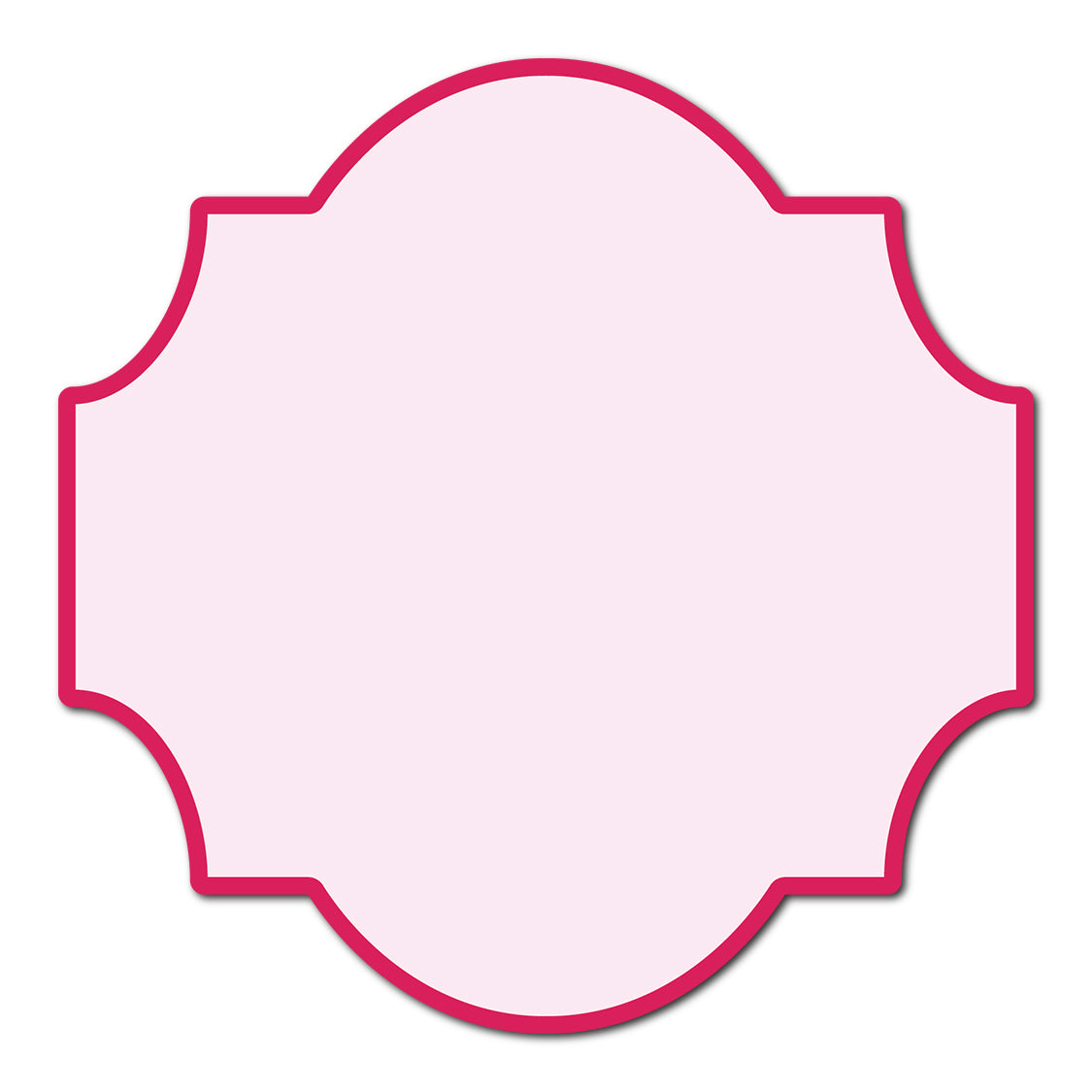 Classic Mounted 2-Layer Card | SVG Template - Shape S28