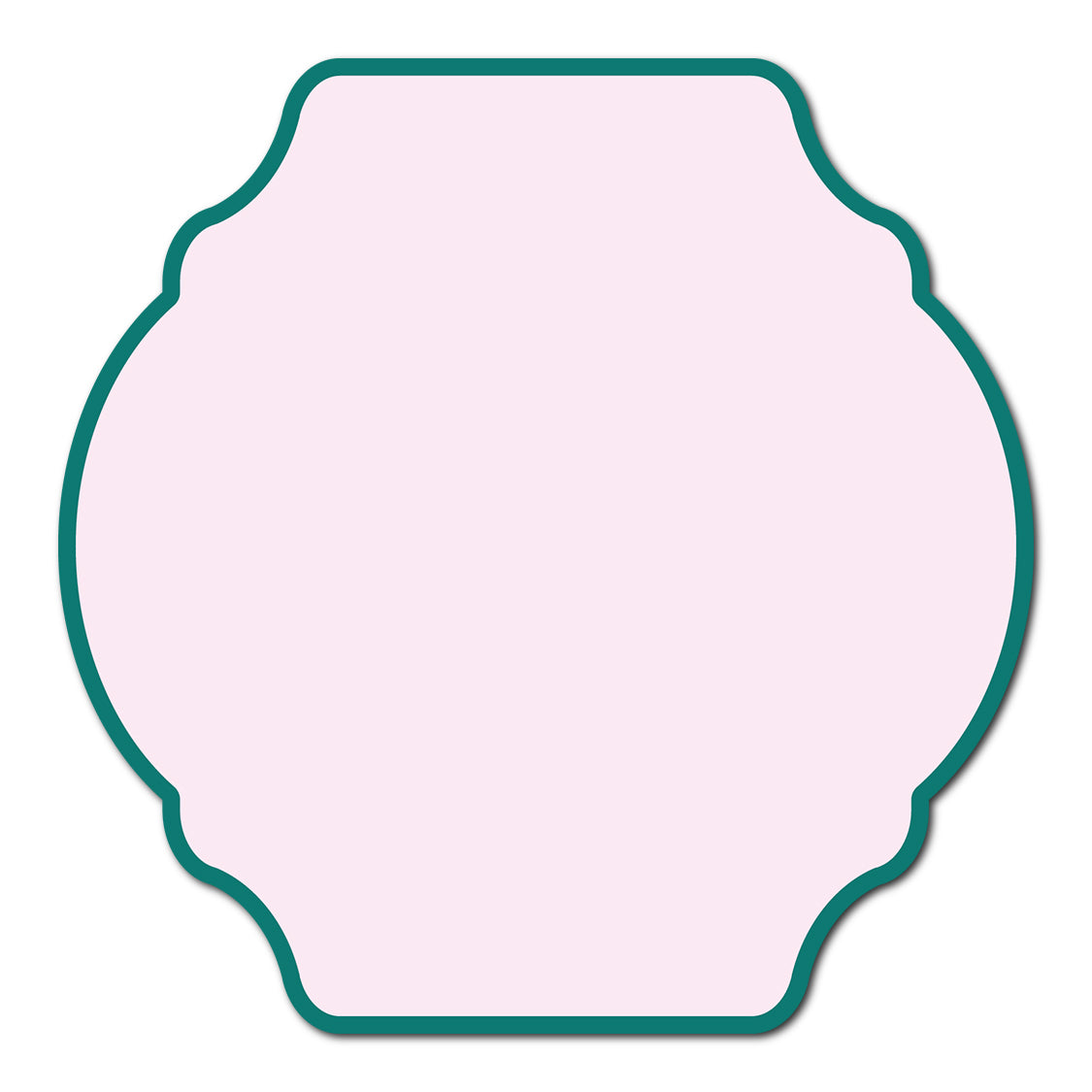 Classic Mounted 2-Layer Card | SVG Template - Shape S35
