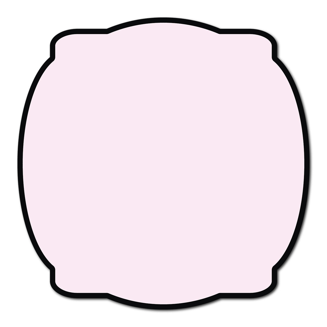 Classic Mounted 2-Layer Card | SVG Template - Shape S64