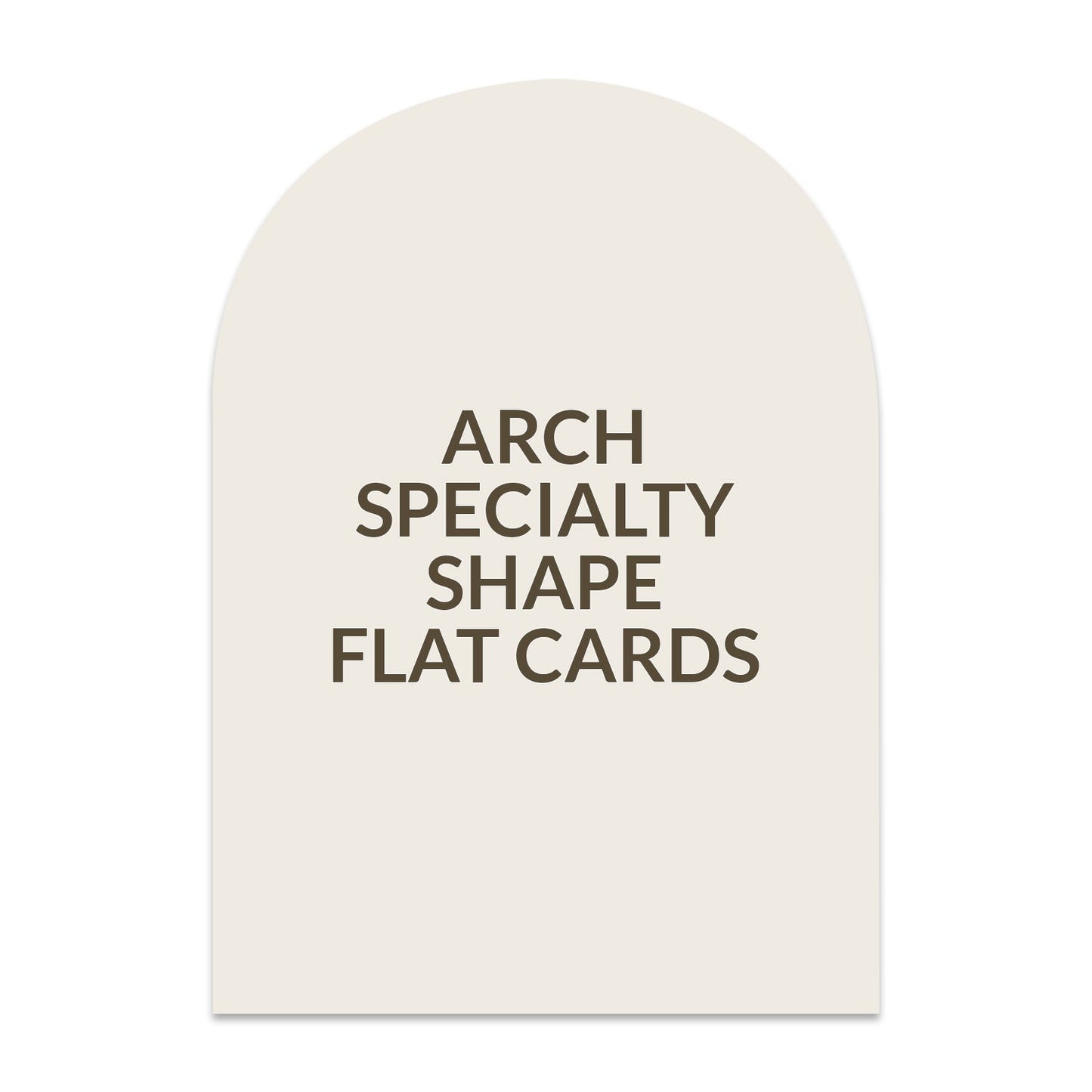 5.5" x 8.5" Portrait 120lb Eggshell White - Arch (Double Side)