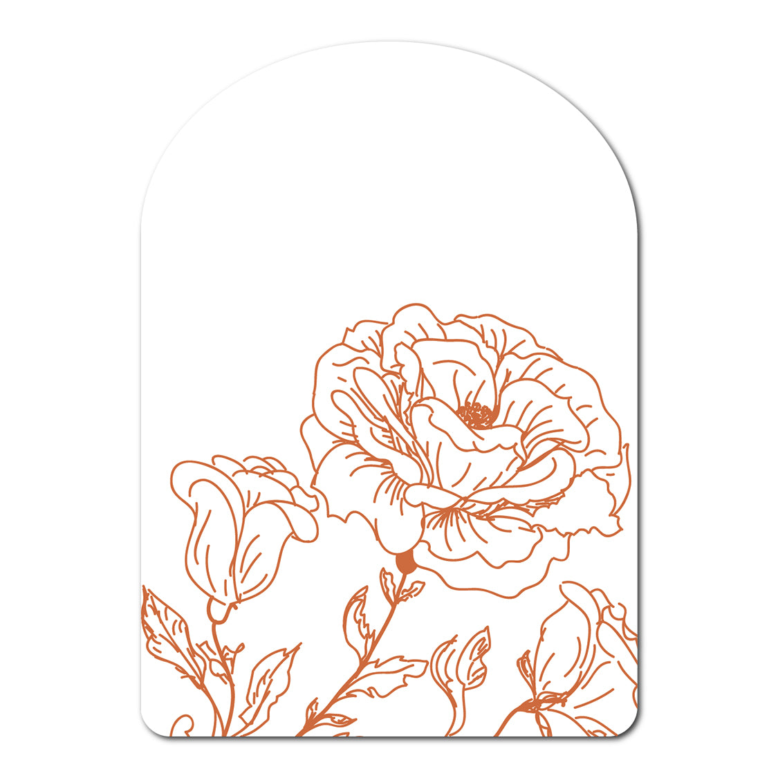 Floral Print Favor Tag | SVG PNG Template - Shape 9