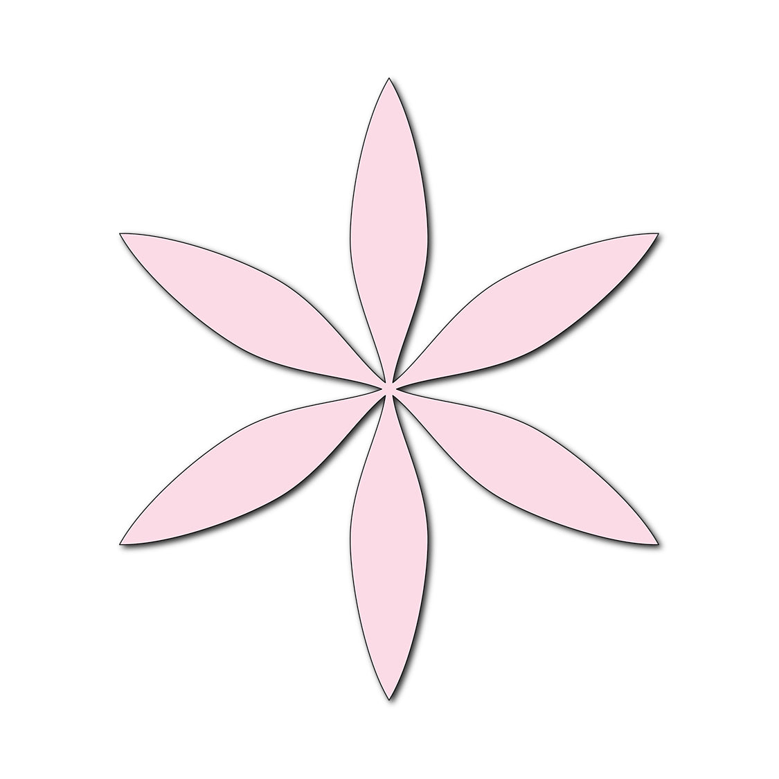 Paper Flower-Making SVG Template | Flower Center - Shape 30