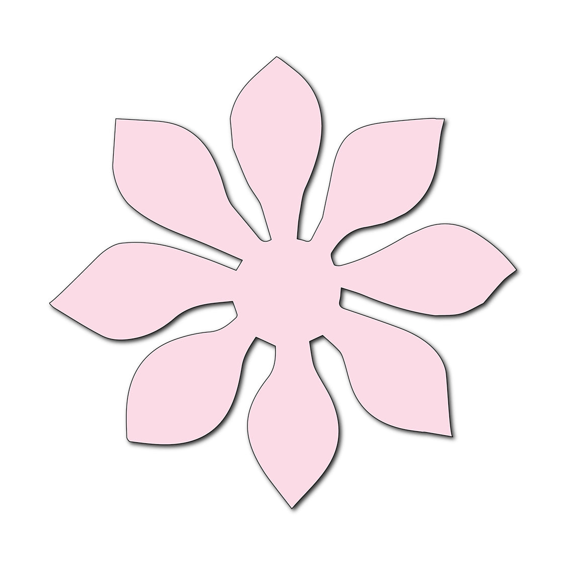 Paper Flower-Making SVG Template | Flower Center - Shape 40