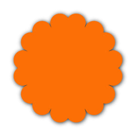 Paper Flower-Making SVG Template | Flower Center - Shape 52
