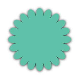 Paper Flower-Making SVG Template | Flower Center - Shape 69