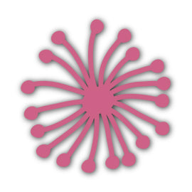 Paper Flower-Making SVG Template | Flower Center - Shape 76