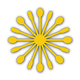 Paper Flower-Making SVG Template | Flower Center - Shape 93