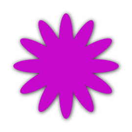 Paper Flower-Making SVG Template | Flower Center - Shape 95