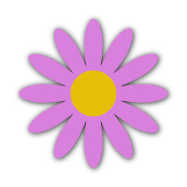Paper Flower-Making SVG Template | Flower Center - Shape 96