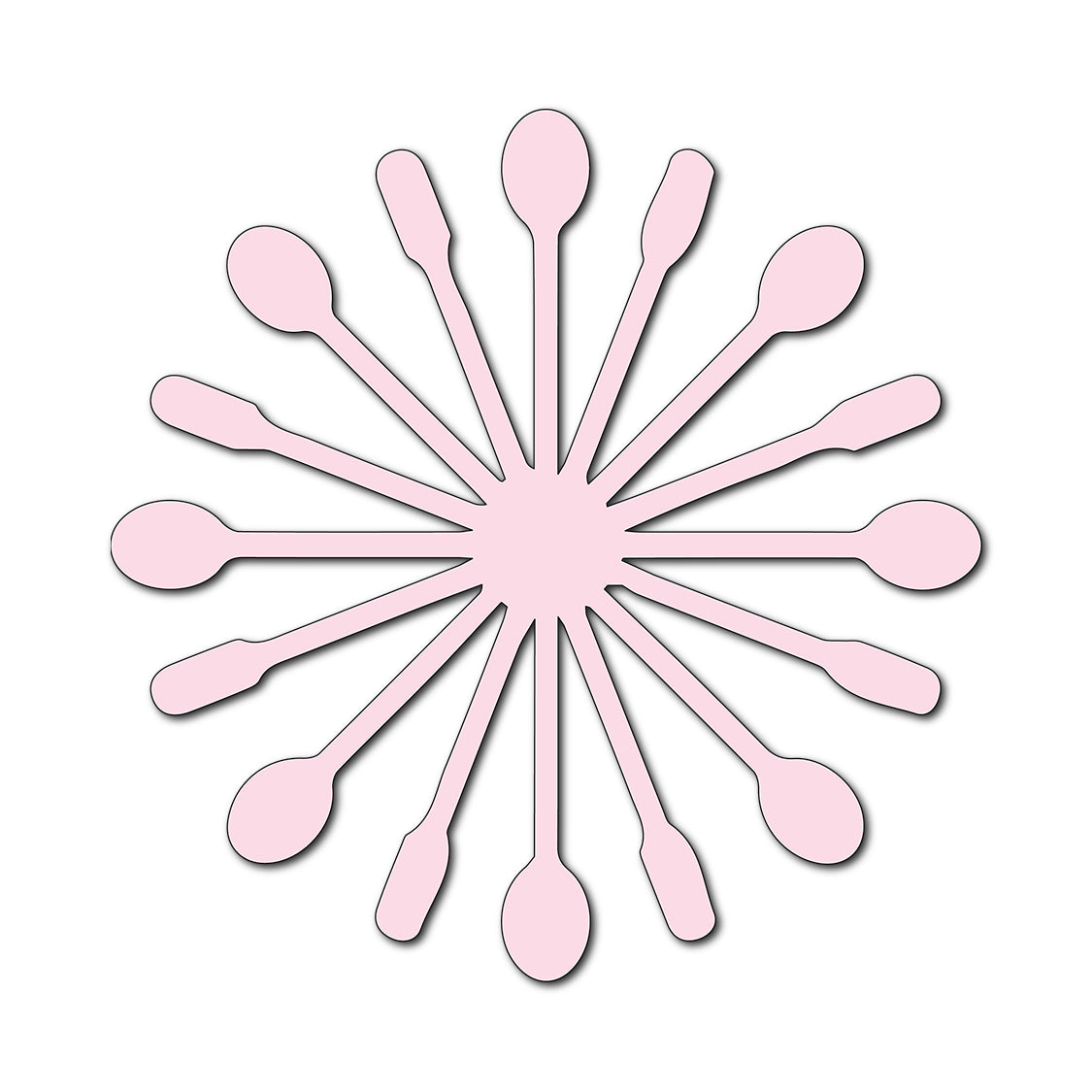 Paper Flower-Making SVG Template | Flower Center - Shape 112