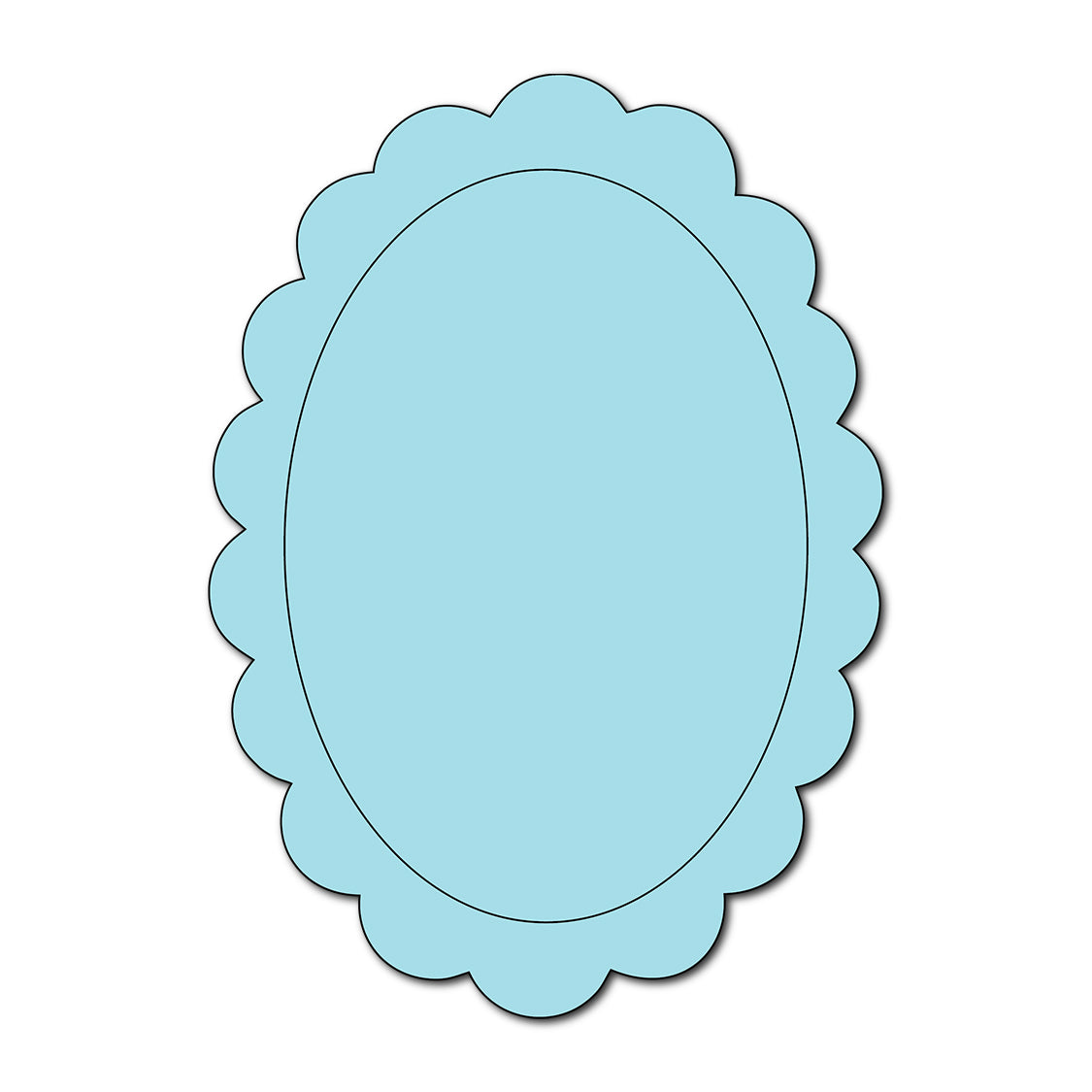 Modern Frame Style Wedding Stationery | SVG Template - Shape 4