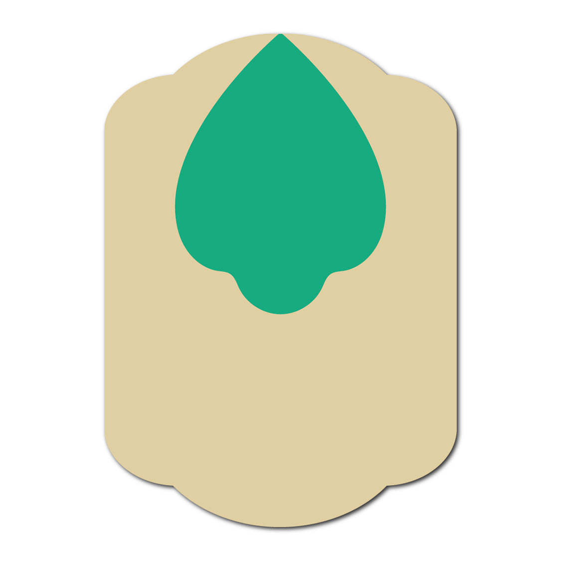 Layered Jewel Style Favor Tag | SVG Template - Shape 15