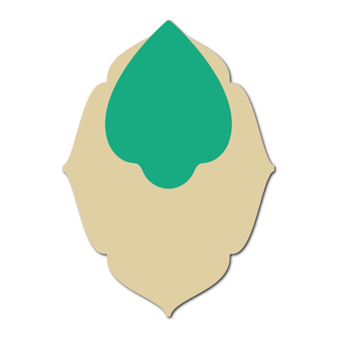 Layered Jewel Style Favor Tag | SVG Template - Shape 16