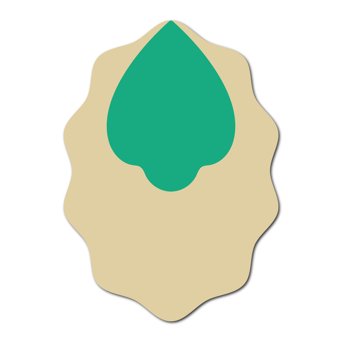 Layered Jewel Style Favor Tag | SVG Template - Shape 6