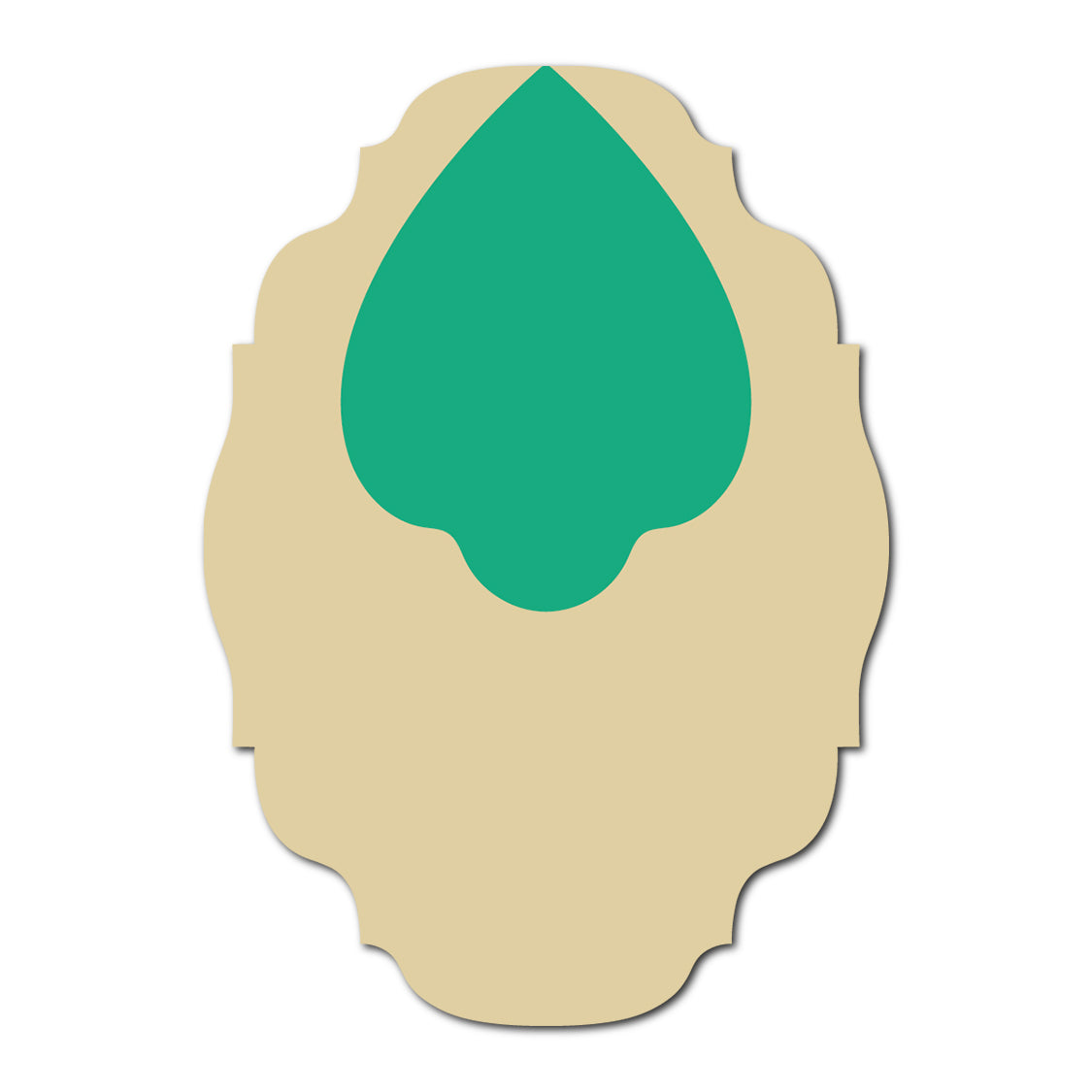 Layered Jewel Style Favor Tag | SVG Template - Shape 8