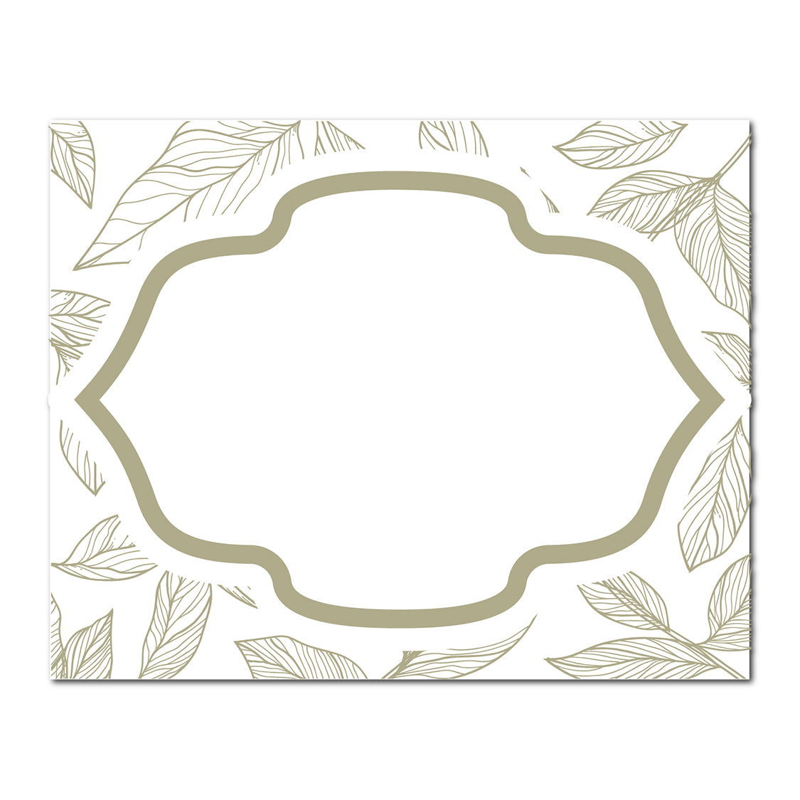 Table Card with Leafy Background | SVG PNG Template - Shape 19