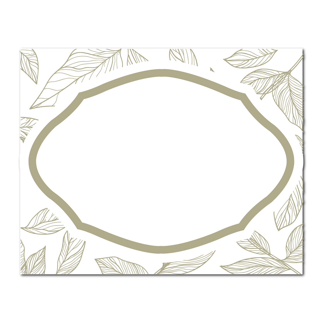 Table Card with Leafy Background | SVG PNG Template - Shape 4