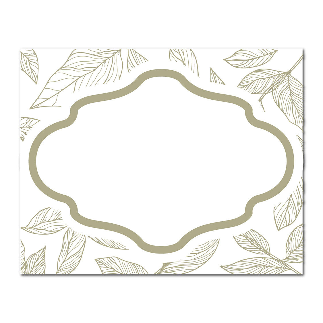 Table Card with Leafy Background | SVG PNG Template - Shape 5