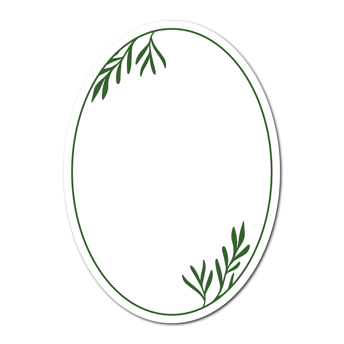 Table Number Cards with Leafy Border | SVG PNG Template - Shape 17